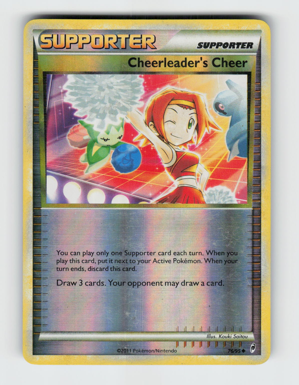 Cheerleader's Cheer 71/95 - Pokemon - HGSS Unleashed - Reverse Holo - LP