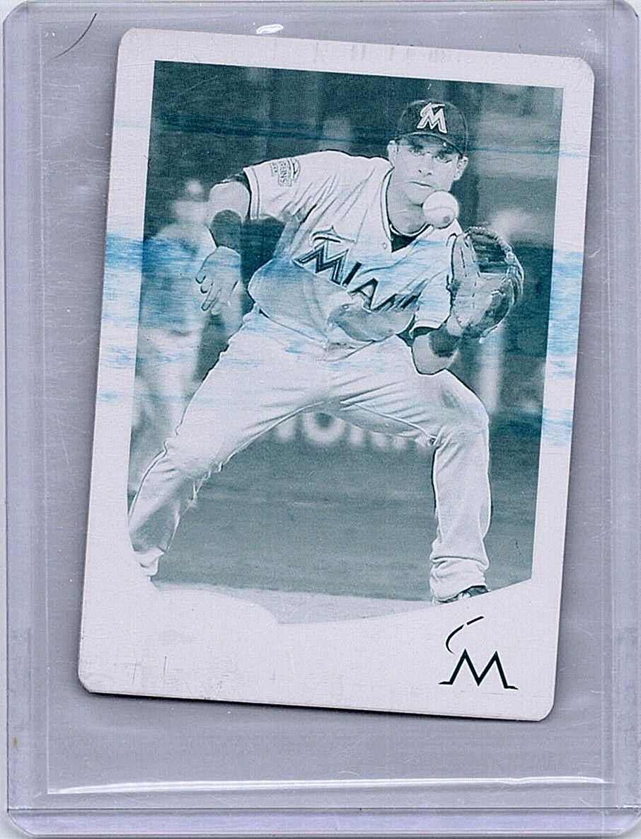 2013 Topps Mini #543 Donovan Solano Printing Plates Cyan #/1