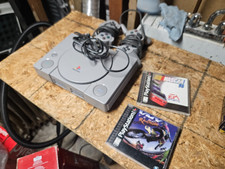 Sony PlayStation 1 PS1 SCPH-9001 Console System Bundle W/2Games Works