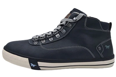 Mustang Herren Boots Schwarz Sneaker High 4103-601-9 Winter