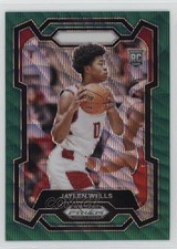 2024-25 Panini Prizm Draft Picks Green Wave Prizm Jaylen Wells #31 04mf