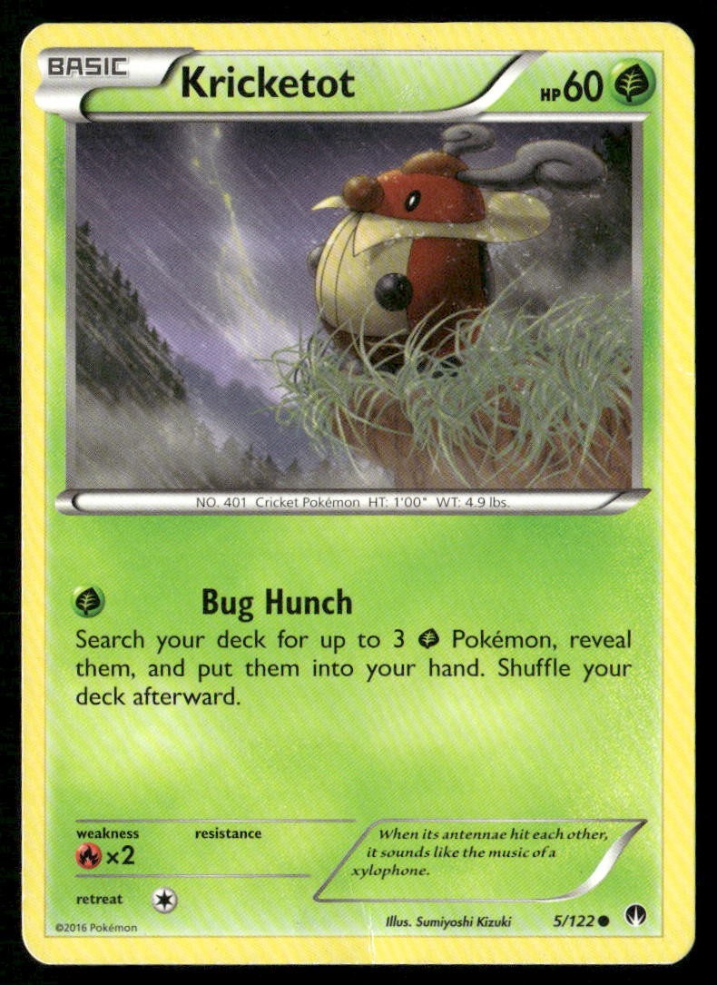 Kricketot BREAKpoint 5/122 Common Pokemon Heavily Played