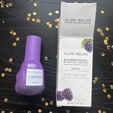 NIB Glow Recipe Blackberry Retinol Blemish Serum Full Size 30ml/1floz RV 45