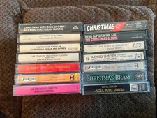Vtg Christmas Cassette Tapes Lot Of 14 Music Various Artists And Music Styles