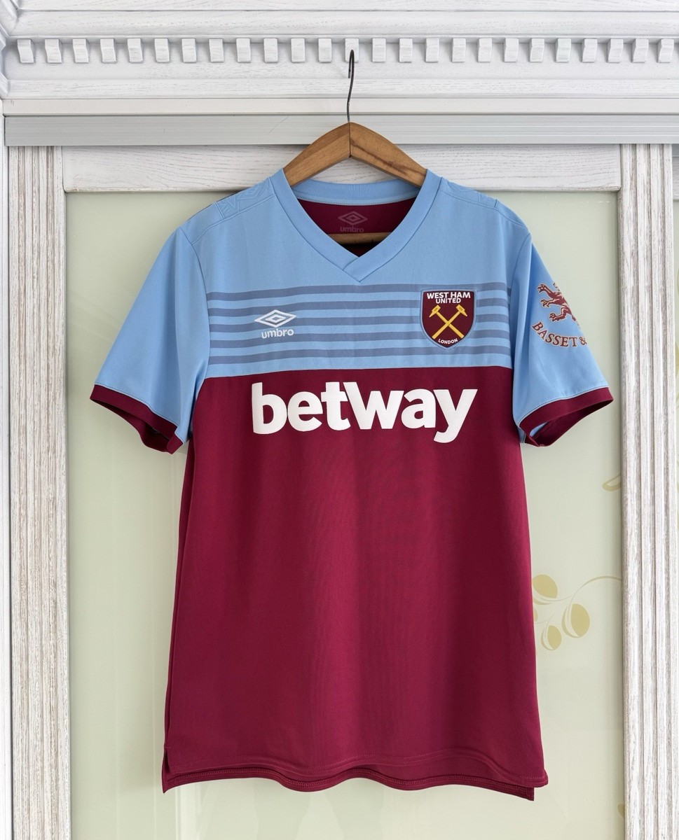 West Ham United 2019-2020 Home Soccer Jersey Football Kit Shirt