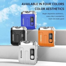 Mini Electric Smart Shaver   Dual Blade, Digital Display, Rechargeable Beard