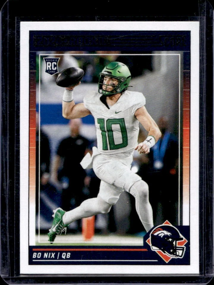 2024 Panini Score Bo Nix RC Purple Rookie #332 Broncos