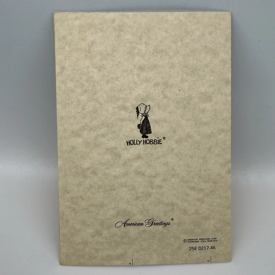 De colección Holly Hobbie Pascua Tarjeta de Felicitación Pradera Niña Sobre Sin Usar LEER Foto 4 de 4