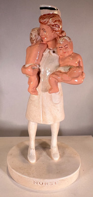 Sebastian Miniature SML-269B Nurse Holding Twins