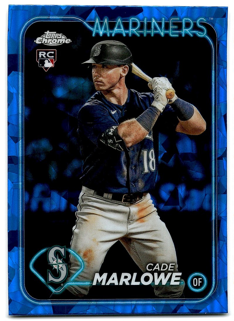 2024 TOPPS CHROME SAPPHIRE CADE MARLOWE RC SEATTLE MARINERS #286