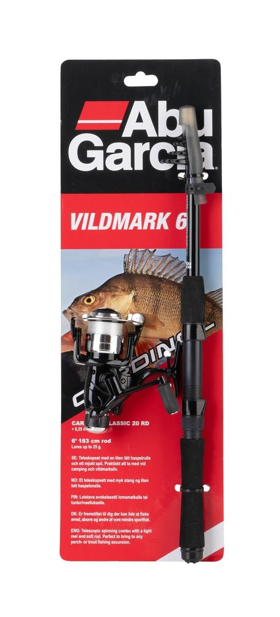 Abu Garcia Cardinal Combo Vildmark 6ft 183m bis 25g Telecombo Rute Rolle Schn 9490₽