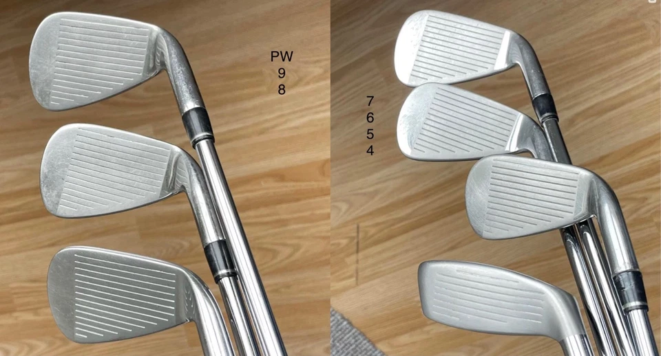 Left Hand Adams Idea A7 Irons (2009)/ 5-PW + 22* 4 hybrid/ Regular Flex shafts - Image 2 of 4