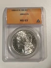 1884-O Morgan Silver Dollar ANACS MS63 Great Luster