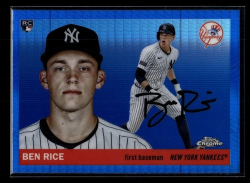 2025 Topps Chrome Platinum #311 Ben Rice Blue Prism Refractors