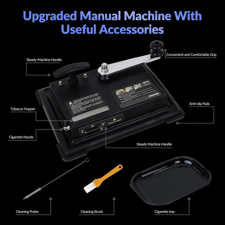 Cigarette Rolling Machine for DIY Cigarettes - 100mm Tobacco Roller - Image 2 of 4