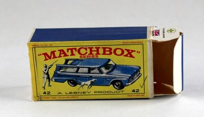 Matchbox RW 42B Studebaker Station Wagon leere originale ''E1'' Box