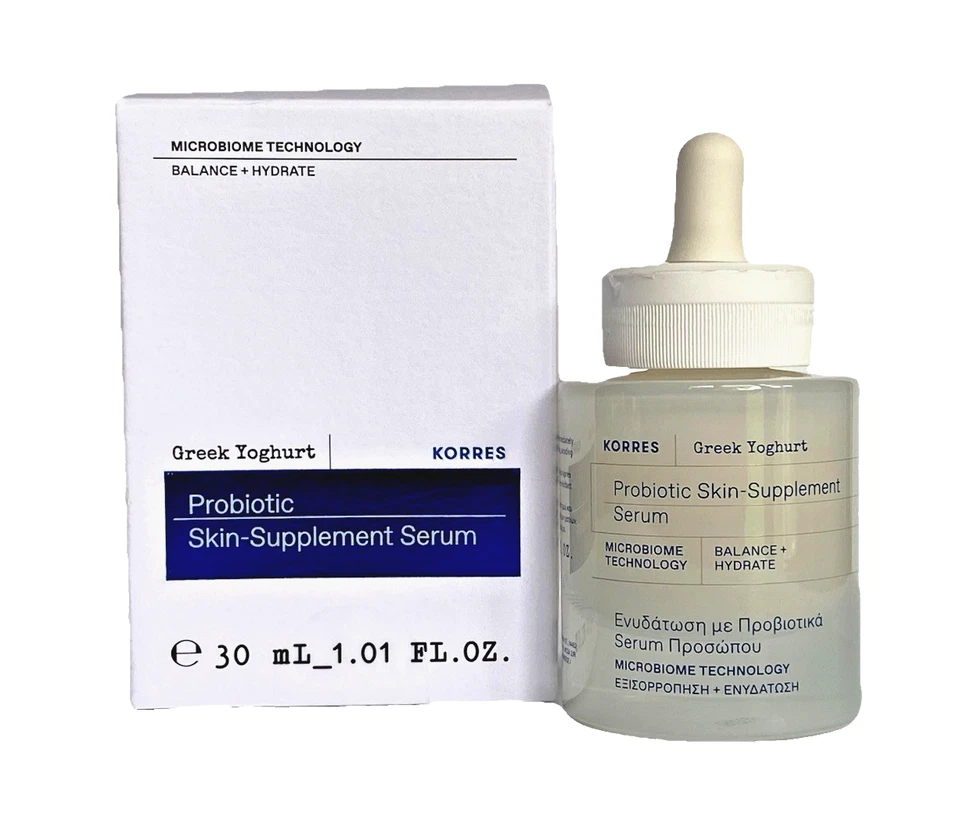 Suero probiótico suplemento para la piel de yogur griego Korres 1,01 fl oz nuevo en caja Foto 2 de 4