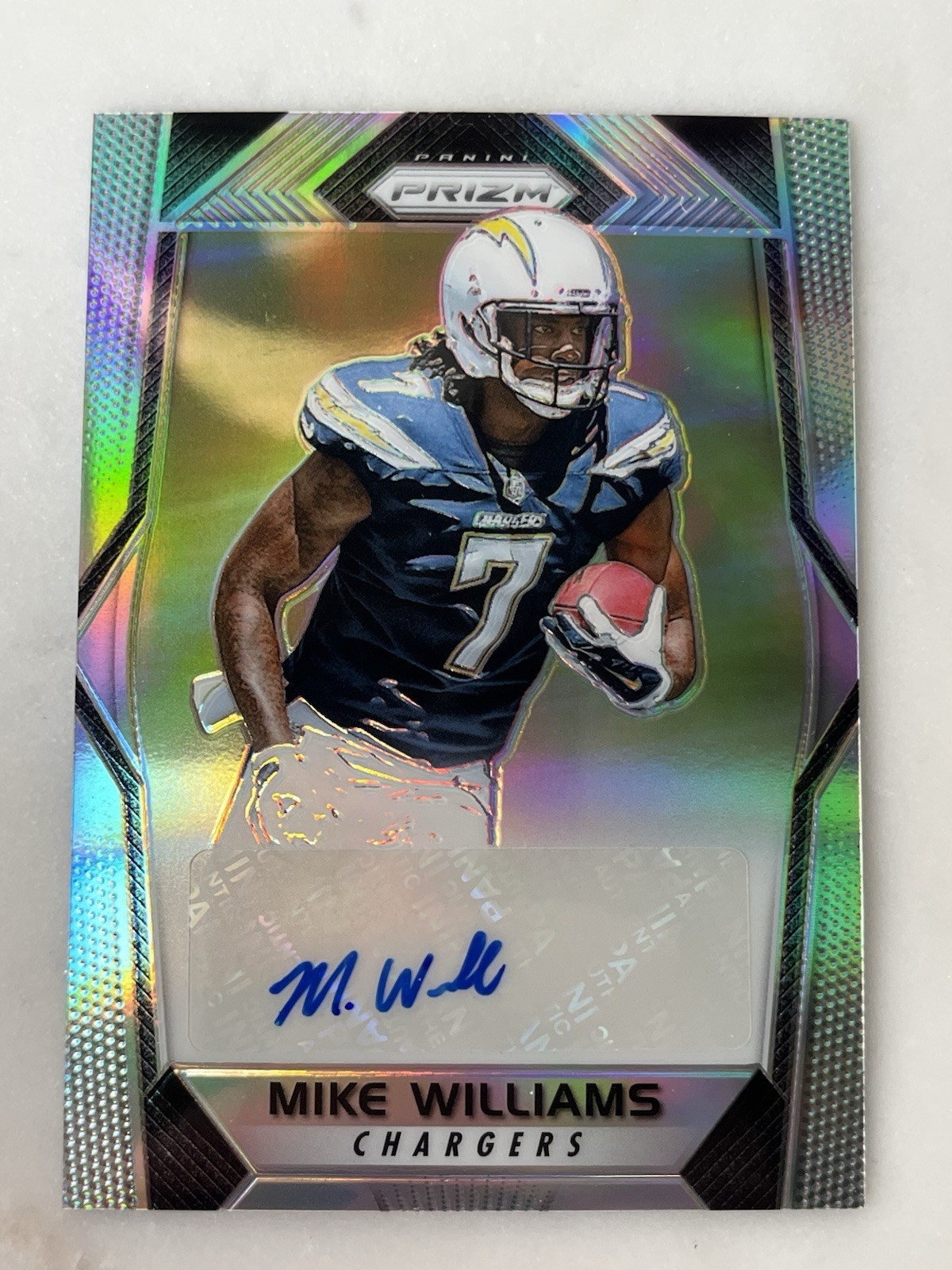2017 Panini Prizm Rookie Autograph Mike Williams #RA-MW Silver Prizm Chargers