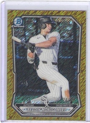 BRADEN MONTGOMERY 2026 Bowman Chrome Gold Shimmer Refractor /59