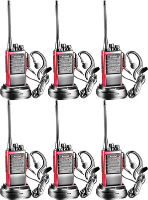 Rechargeable Long Range Two-Way Radios with Earpiece 6 Pack Arcshell AR-6 Walkie