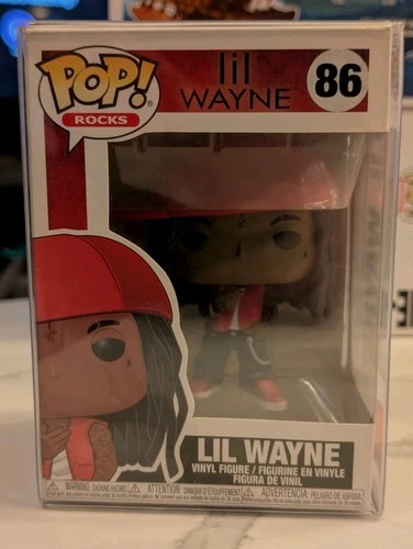 Funko Pop! Rocks Lil Wayne #86 Vinyl Figure Hip Hop Collectible w protector