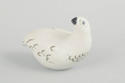 Henrik Allert for Pentik, Finland. Polar bird figure in glazed stoneware. 1980s.