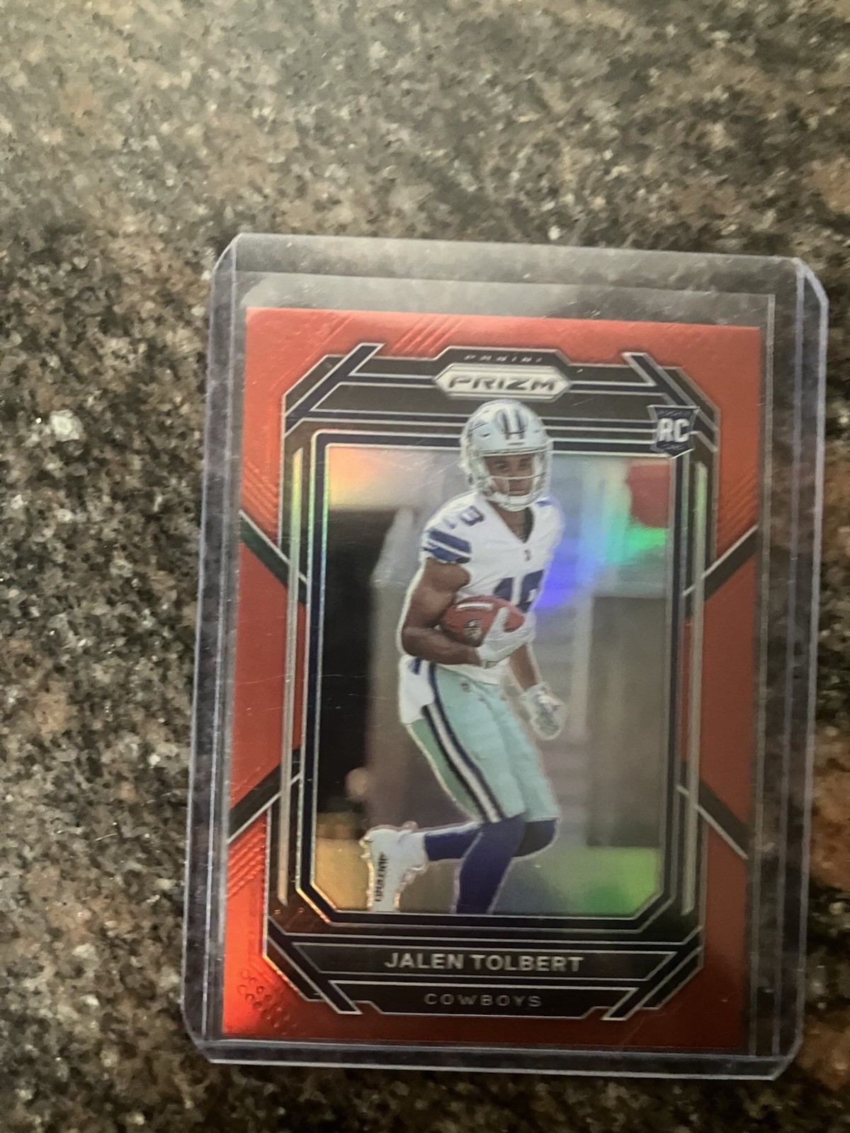 2022 Panini Prizm Red Target SSP Jalen Tolbert RC #333 Cowboys Case Hit