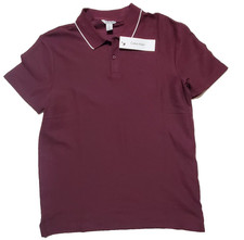 NWT Calvin Klein Men s Polo Shirt Winetasting Cotton Blend Size Medium