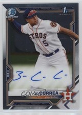 2021 Bowman Chrome Prospect Auto JC Correa #CPA-JCO Auto 0c08