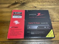 ZENITH Digital TV Tuner Converter Box DTT901 w/ Remote Cables Manual NEW IN BOX