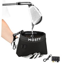Golf Club  Ball Cleaner Bag,Durable Golf Club Cleaning Kit Black  Neoprene  