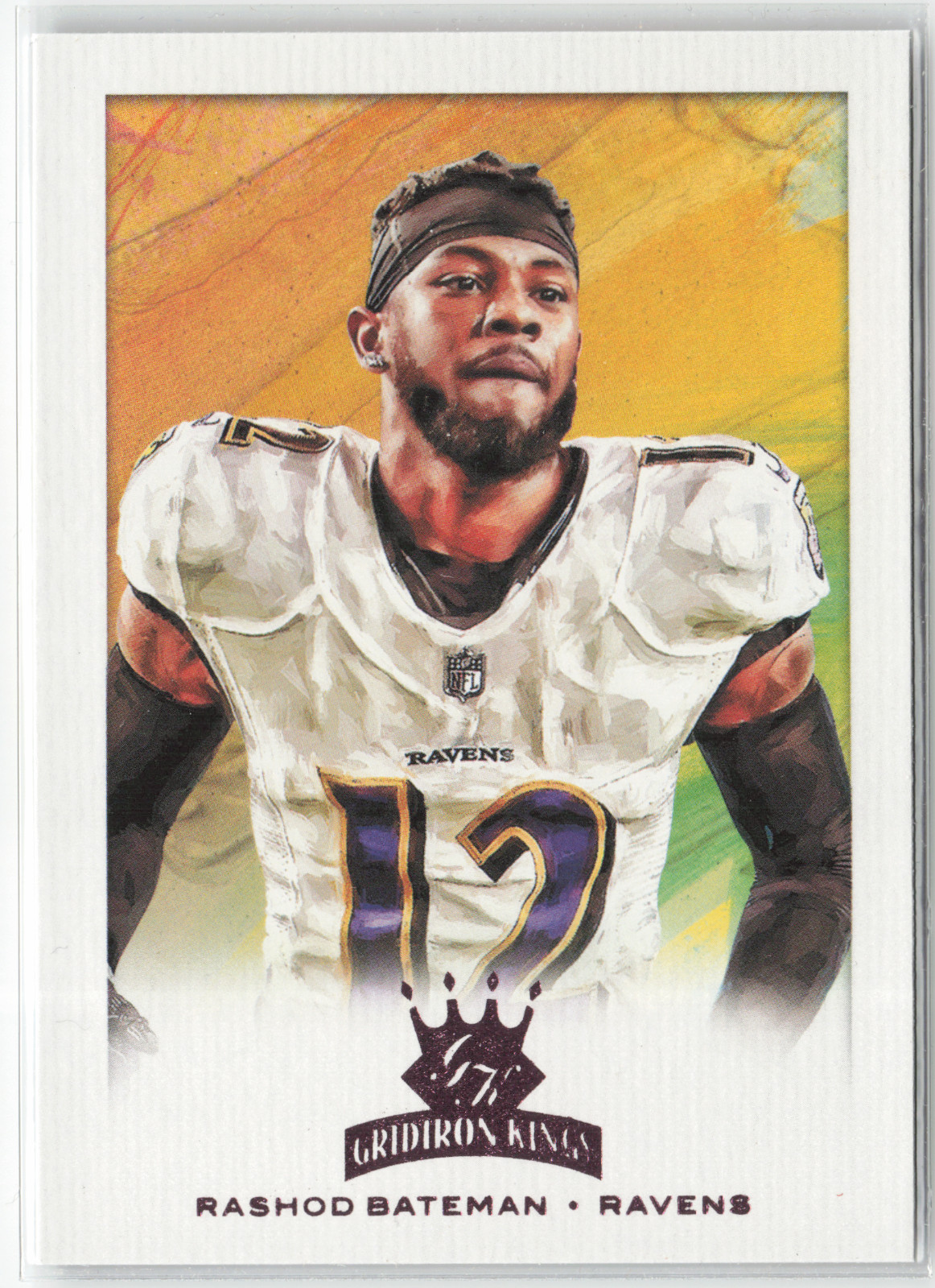 2021 Panini Chronicles - Gridiron Kings Rashod Bateman #GK-28 Pink (RC)
