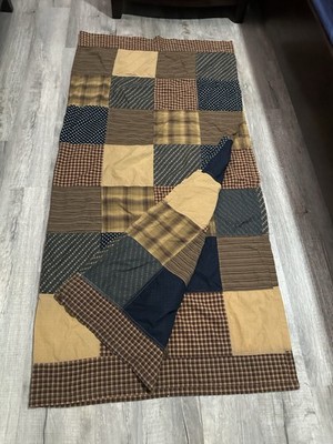 Nancy s Nook Primitive Plaid Patchwork Shower Curtain VHC