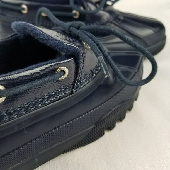 Sperry Navy Blue Low Top Rubber Boots. - image 7