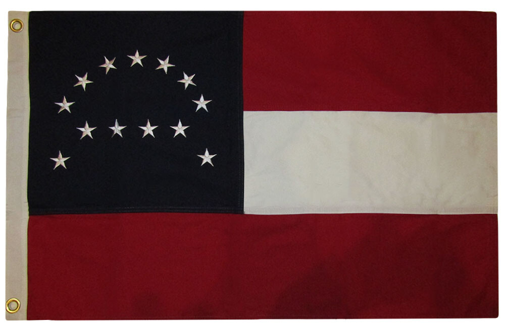 2x3 Embroidered Robert E. Lee HQ Premium 100 Cotton Flag 2'x3' Banner