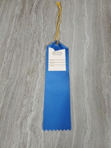 Vintage Jones School Supply Blue 1ST Place Ribbon NOS - Picture 4 of 5