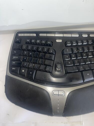 Microsoft Natural Ergonomic Keyboard 4000 v1.0 Tested Letters Faded Has Wear Pic - Picture 3 of 10