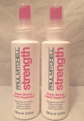 2 Paul Mitchell Strength SUPER STRONG LIQUID TREATMENT Leave In CONDITIONER 3.4