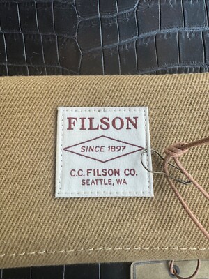 Rare New Tags Filson Rugged Twill Tin + Shearling Fly Fishing