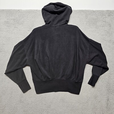 Athleta Balance Hoodie Sweatshirt Full Zip Women's Medium Black