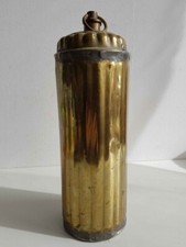 Ancienne bouillotte de lit en laiton - France - début 20e siècle