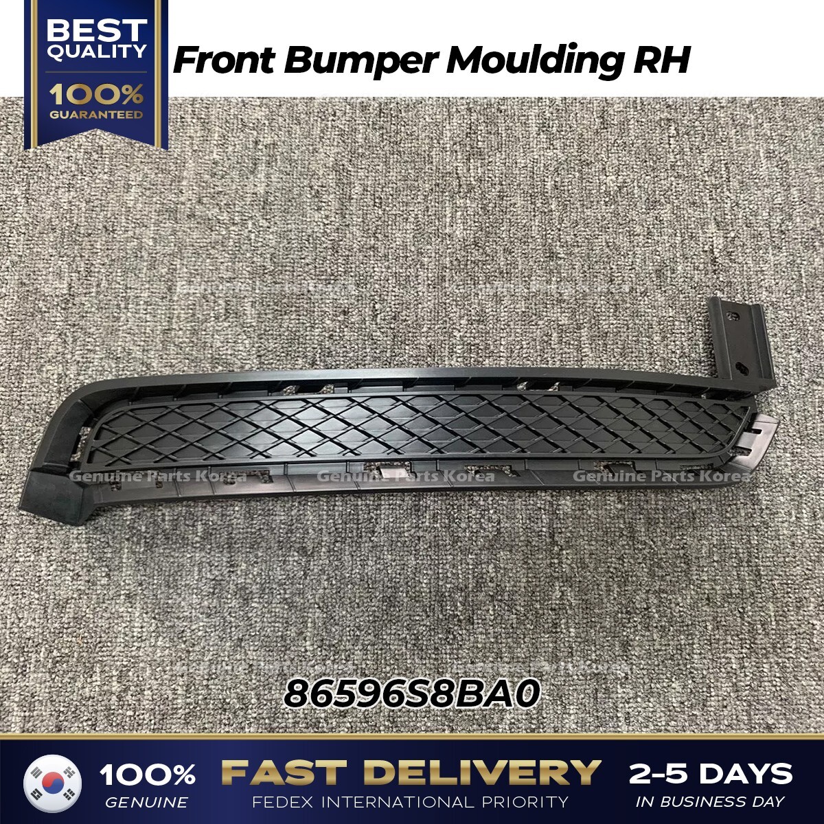 ⭐Genuine⭐ Front Bumper Moulding RH 86596S8BA0 for Hyundai