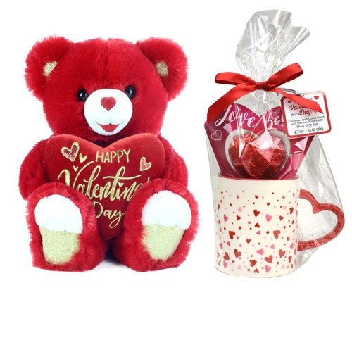 WAY TO CELEBR VALENTINSTAG Geschenk SWEETHEART TEDDYBÄR ROT - Bild 23 von 80