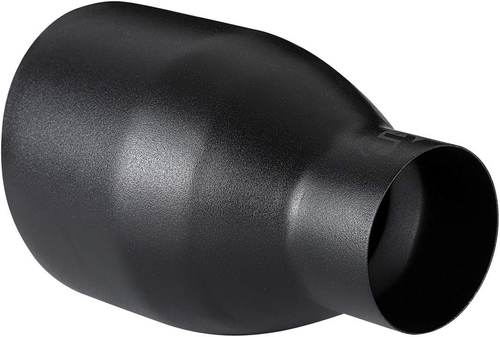 Exhaust Tip, 2.5 Inch Inlet, 4.5'' Outlet 7'' Long Muffler Tip, Powder Coated Bl - Picture 3 of 6