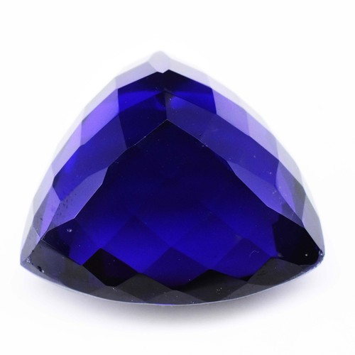 50 Ct Blue Topaz Trillion Shape jewelry making Loose gemstone - Picture 4 of 4