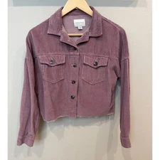 American Eagle Women's Corduroy Shacket Shirt XXS Button Up Collared Boho Hippie