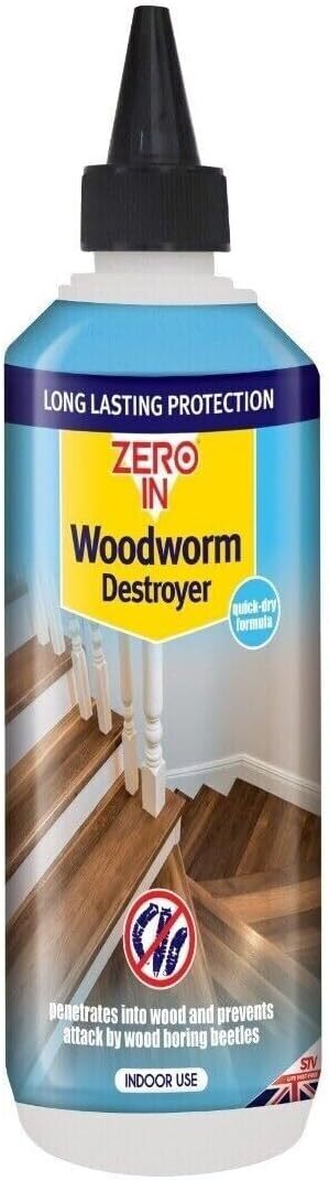 Indoor Woodworm Destroyer Treatment Wood Beetle Killer Invisible Fast Dry 250ml - Image 3
