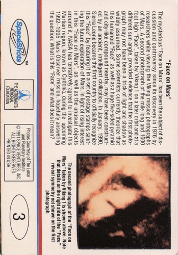 1991 Space Shots Moon Mars Embossed Cards (36) Single you pick - Picture 12 of 78