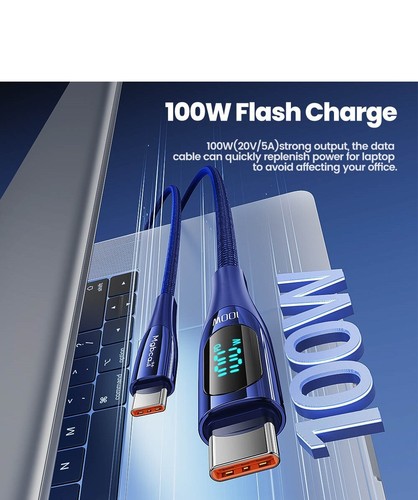 Mgbca Nylon Sonic Fast Charge USB-C Cable For Galaxy S23 FE/S21 FE Display - Picture 12 of 12