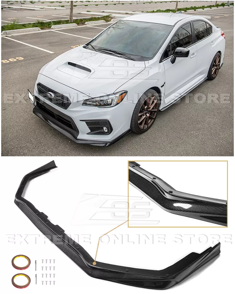 For 18 21 Subaru WRX STi VRS Style CARBON FIBER Front Bumper Lower Lip Splitter